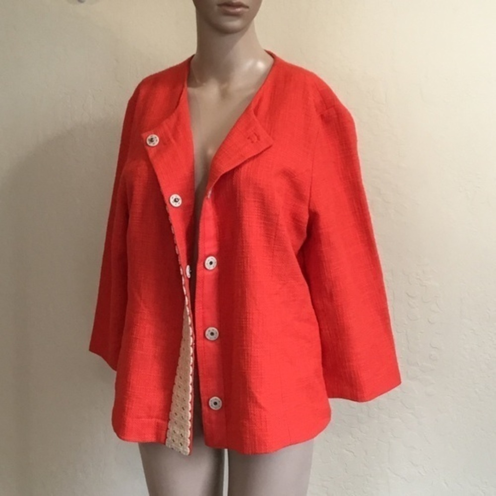 Coldwater Creek Woven Blazer Jacket NEW!!